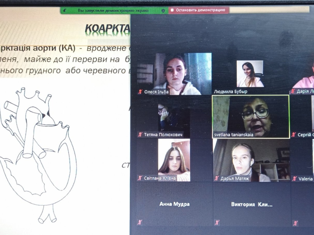 Засідання студентського наукового товариства кафедри педіатрії №2