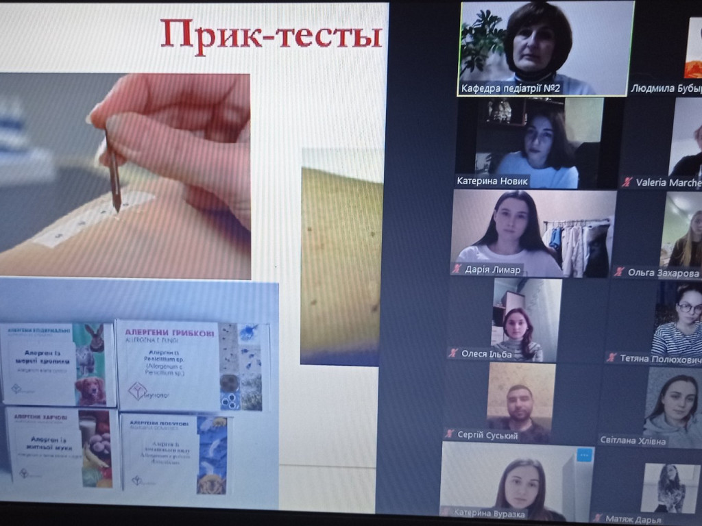 Засідання студентського наукового товариства кафедри педіатрії №2