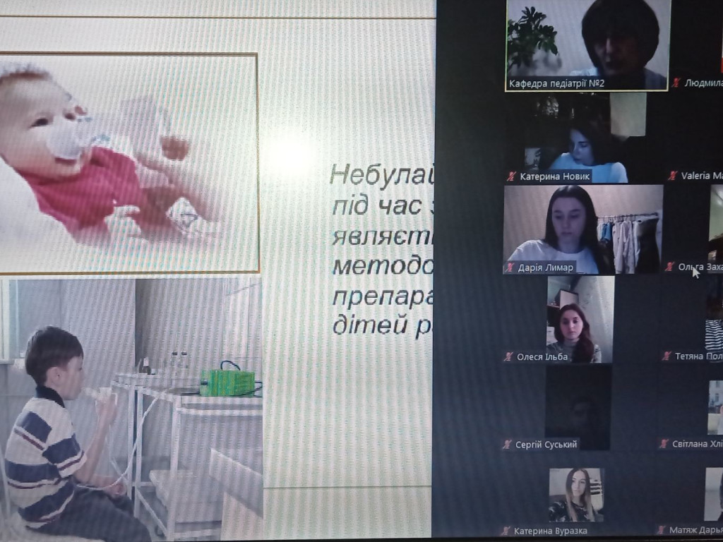 Засідання студентського наукового товариства кафедри педіатрії №2